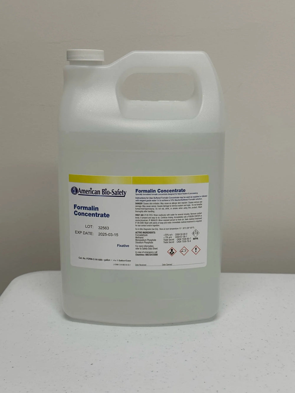 Formalin Concentrate 20% 4x1gallon case