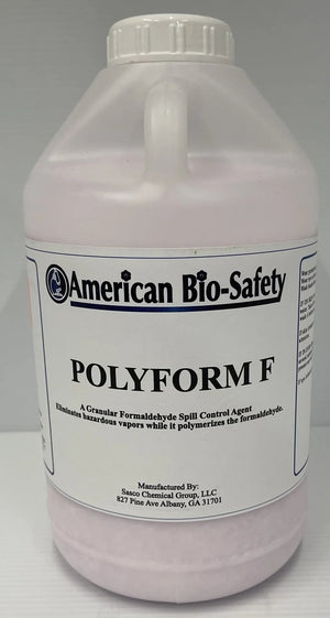PolyForm-F (free flowing granules for formalin,formaldehyde or glutaraldehyde spills) 2x2.5 gallon gallon bottle PolyForm-F (free flowing granules for formalin,formaldehyde or glutaraldehyde spills) 2x2.5 gallon gallon bottle