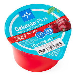 Gelatein Plus High-Protein Gelatin, Cherry Flavor, 4-oz. Cup Gelatein Plus High-Protein Gelatin, Cherry Flavor, 4-oz. Cup