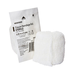 McKesson, Fluff Bandage Roll 2-1/4 Inch X 3 Yard, Count of 96 McKesson, Fluff Bandage Roll 2-1/4 Inch X 3 Yard, Count of 96
