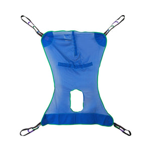 Full Body Commode Sling McKesson 4 or 6 Point Cradle Without Head Support Extra Large 600 lbs. Weight Capacity Full Body Commode Sling McKesson 4 or 6 Point Cradle Without Head Support Extra Large 600 lbs. Weight Capacity