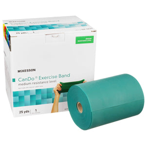 McKesson, Exercise Resistance Band Green 5 Inch X 25 Yard Medium Resistance McKesson, Exercise Resistance Band Green 5 Inch X 25 Yard Medium Resistance