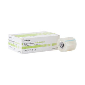 McKesson, Medical Tape Transparent 2 Inch X 5.5 Yard Plastic Silicone NonSterile 16-48420 McKesson, Medical Tape Transparent 2 Inch X 5.5 Yard Plastic Silicone NonSterile 16-48420