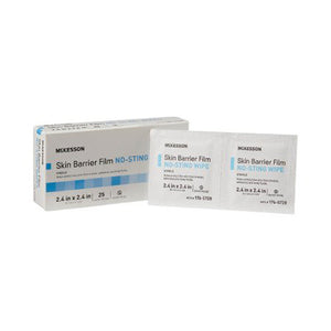 McKesson, Skin Barrier Wipe McKesson Individual Packet 2 - 2/5 X 2 - 2/5 Inch Sterile, Case Of 2500 McKesson, Skin Barrier Wipe McKesson Individual Packet 2 - 2/5 X 2 - 2/5 Inch Sterile, Case Of 2500