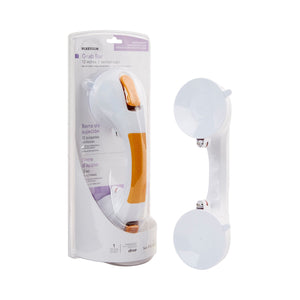 McKesson, Suction-Cup Grab Bar White / Yellow Plastic, Count of 3 McKesson, Suction-Cup Grab Bar White / Yellow Plastic, Count of 3
