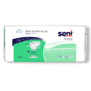 Unisex Adult Incontinence Brief Seni Super Plus X-Large Disposable Heavy Absorbency Unisex Adult Incontinence Brief Seni Super Plus X-Large Disposable Heavy Absorbency