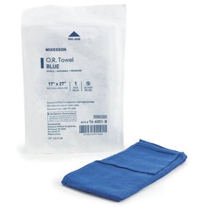 O.R. Towel McKesson 17 W X 27 L Inch Blue Sterile O.R. Towel McKesson 17 W X 27 L Inch Blue Sterile
