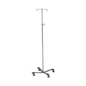 McKesson, IV Stand Floor Stand McKesson 2-Hook 4-Leg, Rubber Wheel, Ball-Bearing Casters, 22 Inch Epoxy-Coated, Count of 1 McKesson, IV Stand Floor Stand McKesson 2-Hook 4-Leg, Rubber Wheel, Ball-Bearing Casters, 22 Inch Epoxy-Coated, Count of 1