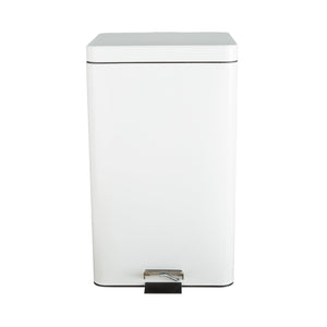 McKesson, Trash Can with Plastic Liner McKesson 32 Quart Square White Steel Step On, Count of 1 McKesson, Trash Can with Plastic Liner McKesson 32 Quart Square White Steel Step On, Count of 1