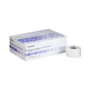 McKesson, Medical Tape McKesson Plastic 1 Inch X 10 Yard Transparent NonSterile McKesson, Medical Tape McKesson Plastic 1 Inch X 10 Yard Transparent NonSterile
