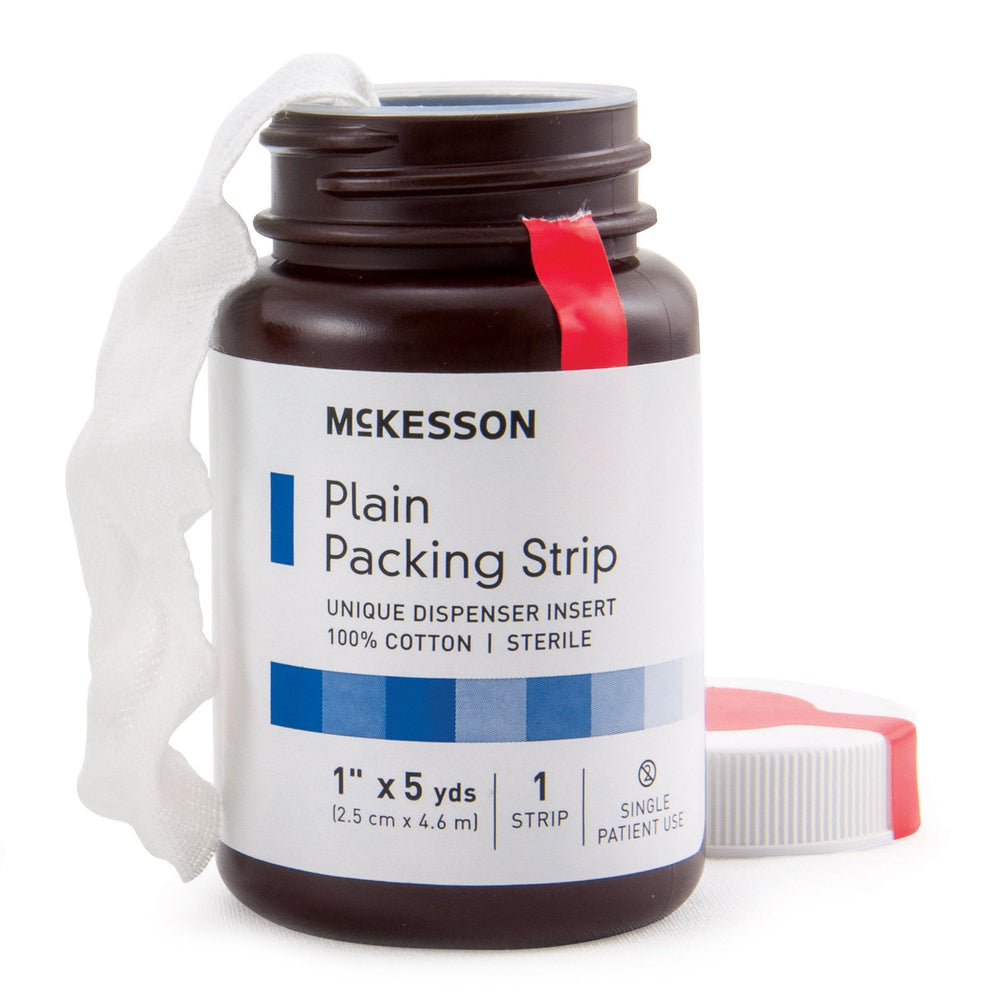 McKesson, Wound Packing Strip Non-impregnated 1 Inch X 5 Yard Sterile Plain 61-59320, Count of 12