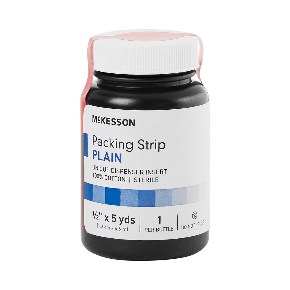 McKesson, Wound Packing Strip Non-Impregnated 1/2 Inch X 5 Yard Sterile Plain 61-59220, Count of 12