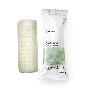 McKesson, Cast Tape 5 Inch X 12 Foot Fiberglass White 115-5, Box Of 10 McKesson, Cast Tape 5 Inch X 12 Foot Fiberglass White 115-5, Box Of 10