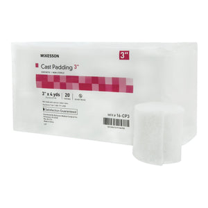 McKesson, Cast Padding Undercast 3 Inch X 4 Yard Polyester NonSterile 16-CP3, Count of 20 McKesson, Cast Padding Undercast 3 Inch X 4 Yard Polyester NonSterile 16-CP3, Count of 20