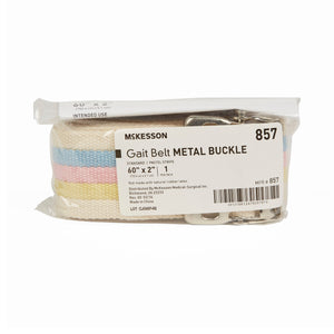 McKesson, Gait Belt 60 Inch Length Pastel Stripe 857 McKesson, Gait Belt 60 Inch Length Pastel Stripe 857