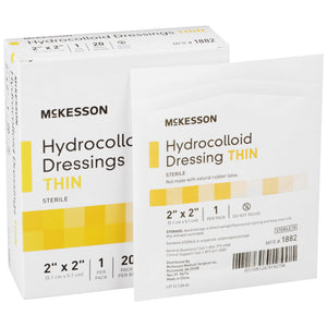 McKesson, Hydrocolloid Dressing 2 X 2 Inch Sterile, Box Of 20 McKesson, Hydrocolloid Dressing 2 X 2 Inch Sterile, Box Of 20