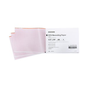McKesson, ECG Recording Paper McKesson 8.27 Inch X 183 Foot Z-Fold, Pack Of 200 McKesson, ECG Recording Paper McKesson 8.27 Inch X 183 Foot Z-Fold, Pack Of 200