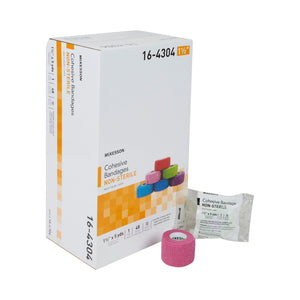 McKesson, Cohesive Bandage 1-1/2 Inch X 5 Yard Self-adherent Closure 16-4304, Count of 48 McKesson, Cohesive Bandage 1-1/2 Inch X 5 Yard Self-adherent Closure 16-4304, Count of 48