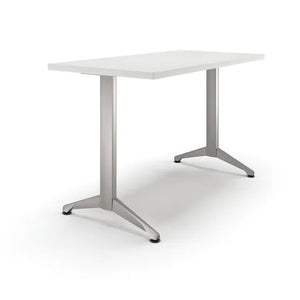 Zori® T-Leg Table with Levelers, 24" x 48" • Zen Grey Zori® T-Leg Table with Levelers, 24" x 48" • Zen Grey