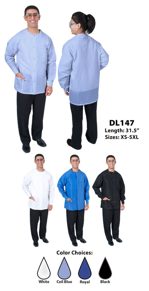 Unisex Short Length Lab Jacket • 31.5"L, X-Large • Ceil Blue Unisex Short Length Lab Jacket • 31.5"L, X-Large • Ceil Blue