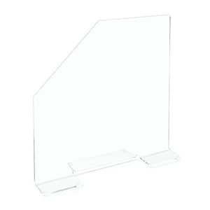 Marketlab Antimicrobial Splash Guard with Cutaway, Short • 4.5"W x 15.75"L x 16"H Marketlab Antimicrobial Splash Guard with Cutaway, Short • 4.5"W x 15.75"L x 16"H