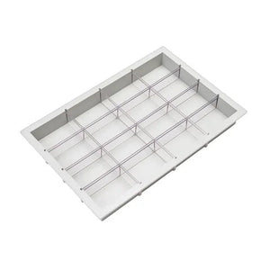 Pace Cart Accessories, 3" Gray Tray with 3 Long and 3 Short Dividers Pace Cart Accessories, 3" Gray Tray with 3 Long and 3 Short Dividers