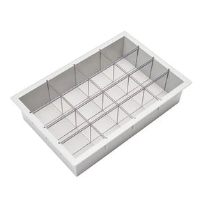 Pace Cart Accessories, 6" Gray Tray with 3 Long and 3 Short Dividers Pace Cart Accessories, 6" Gray Tray with 3 Long and 3 Short Dividers