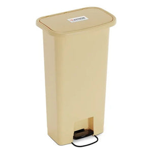 Marketlab Step-On Plastic Waste Receptacles, 13gal • Beige Marketlab Step-On Plastic Waste Receptacles, 13gal • Beige