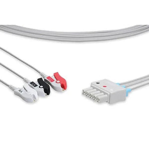 Essential Reusable ECG Leadwires Mindray/Datascope, 3 Lead Pinch Grouped Essential Reusable ECG Leadwires Mindray/Datascope, 3 Lead Pinch Grouped