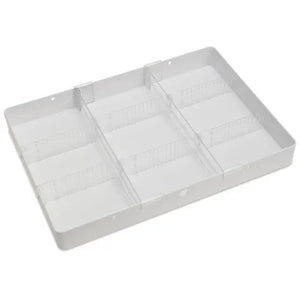 Tray, With Standard Dividers • White Tray, With Standard Dividers • White