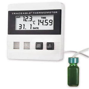 Time/Date, Max/Min Thermometer • 3.375"W x 1"D x 3.375"H Time/Date, Max/Min Thermometer • 3.375"W x 1"D x 3.375"H