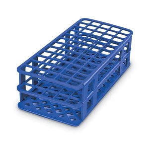 60-Place Tube Rack for 16mm Tubes • 9.6"L x 4.1"W x 2.8"H • Blue 60-Place Tube Rack for 16mm Tubes • 9.6"L x 4.1"W x 2.8"H • Blue