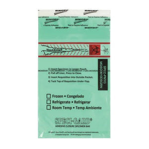 Biohazard Bag • 6"W x 10"H • Green Biohazard Bag • 6"W x 10"H • Green