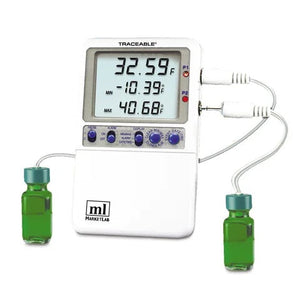 Traceable® Hi-Accuracy 0.01° Thermometer, 2 Bottle Probes Traceable® Hi-Accuracy 0.01° Thermometer, 2 Bottle Probes