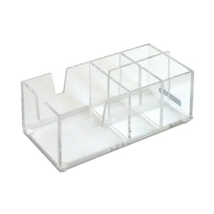 Marketlab Small Acrylic Wipe Organizer, With Extra Compartments • 8.5"W x 4.5"D x 3.25"H Marketlab Small Acrylic Wipe Organizer, With Extra Compartments • 8.5"W x 4.5"D x 3.25"H