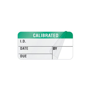 Calibration Label • Large • Self-laminating • 1.5"W x 0.75"H Calibration Label • Large • Self-laminating • 1.5"W x 0.75"H