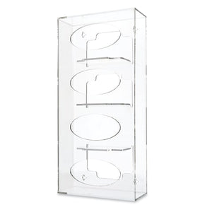 Antimicrobial Side-Loading Acrylic Glove Dispenser, Quad 10.125"W x 4.125"D x 21.25"H Antimicrobial Side-Loading Acrylic Glove Dispenser, Quad 10.125"W x 4.125"D x 21.25"H