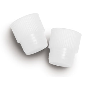 Ribbed Tube Caps, For 12mm Tubes White Ribbed Tube Caps, For 12mm Tubes White
