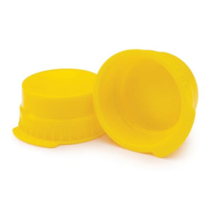 Marketlab Single-Tab Tube Caps 16mm, Yellow Marketlab Single-Tab Tube Caps 16mm, Yellow