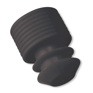 Flanged Tube Caps, For 16mm Tubes Black Flanged Tube Caps, For 16mm Tubes Black