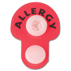 Alert Wristband Snaps, Allergy Red Alert Wristband Snaps, Allergy Red