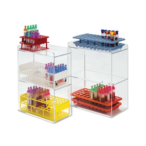 Vertical Tube Rack Organizer, 4" Cell Dimensions are 4.374"W x 9.625"D x 5.5"H Vertical Tube Rack Organizer, 4" Cell Dimensions are 4.374"W x 9.625"D x 5.5"H