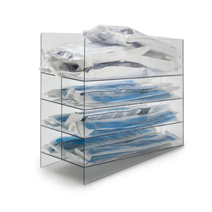 Catheter Organizers 6-Place with Drain Bag Shelf 9.2"W x 21.5"D x 19.1"H Catheter Organizers 6-Place with Drain Bag Shelf 9.2"W x 21.5"D x 19.1"H