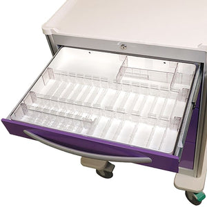 Divider Tray 2.5"H, With Two Rows of Ampule Holders Divider Tray 2.5"H, With Two Rows of Ampule Holders