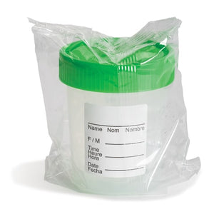 Quarter Turn Specimen Container, 120mL Sterile Green Quarter Turn Specimen Container, 120mL Sterile Green