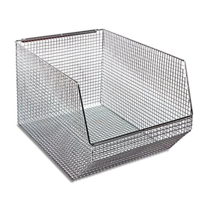 Wire Mesh Hang & Stack Bin, 11"W x 18.5"D x 10.25"H Wire Mesh Hang & Stack Bin, 11"W x 18.5"D x 10.25"H