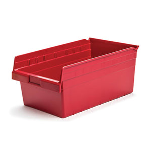 8" Tall Shelf Bin, 11.125"W x 17.875"D • Red 8" Tall Shelf Bin, 11.125"W x 17.875"D • Red