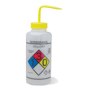 1000mL Vented RTK GHS Wash Bottle, Isopropanol 1000mL Vented RTK GHS Wash Bottle, Isopropanol