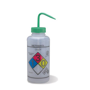 1000mL Vented RTK GHS Wash Bottle, Methanol 1000mL Vented RTK GHS Wash Bottle, Methanol