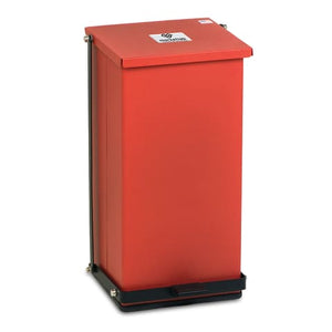 Step-On Can, 8gal • 11.3"W x 12.6"D x 21"H • Red Step-On Can, 8gal • 11.3"W x 12.6"D x 21"H • Red
